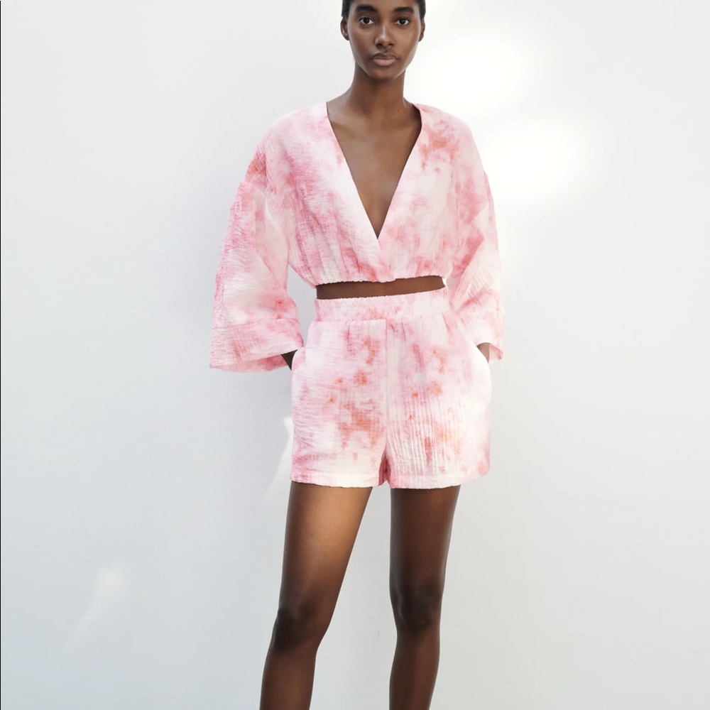 Zara Tie Dye Print Short Set (sold out online!)